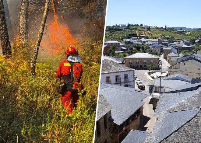 Un pueblo de Ourense ha salido a la calle para defender a su nuevo héroe: el sospechoso de provocar un incendio